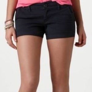 American Eagle Black Shortie Stretch Shorts